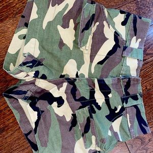 Army short high waisted shorts
